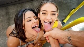 Hardcore fucking by means of a triad - Kylie Rocket & Sera Ryder